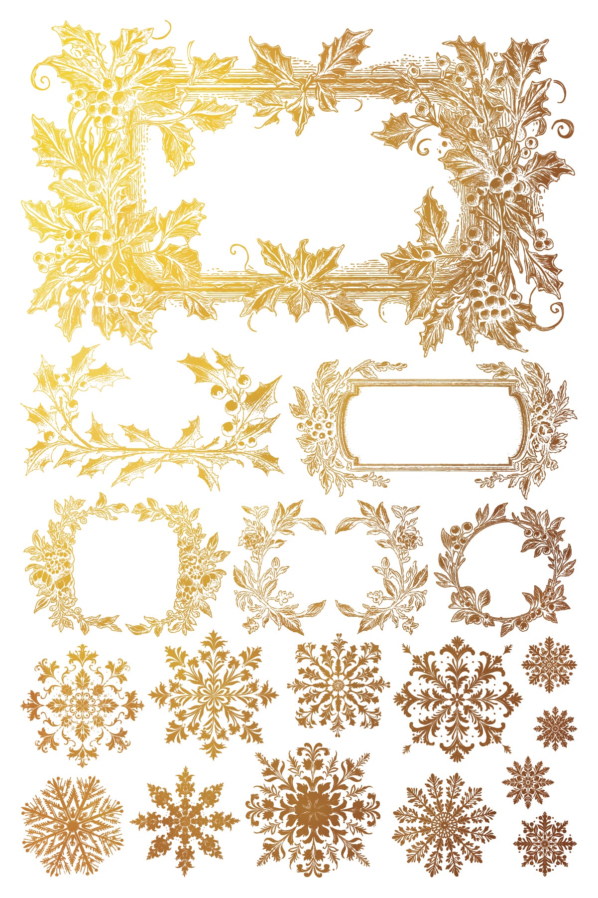 IOD - Gilded Tinsel Transfer (8"x12" pad - 8 Sheets) *NEW* 2024 Holiday Release *Limited Edition*