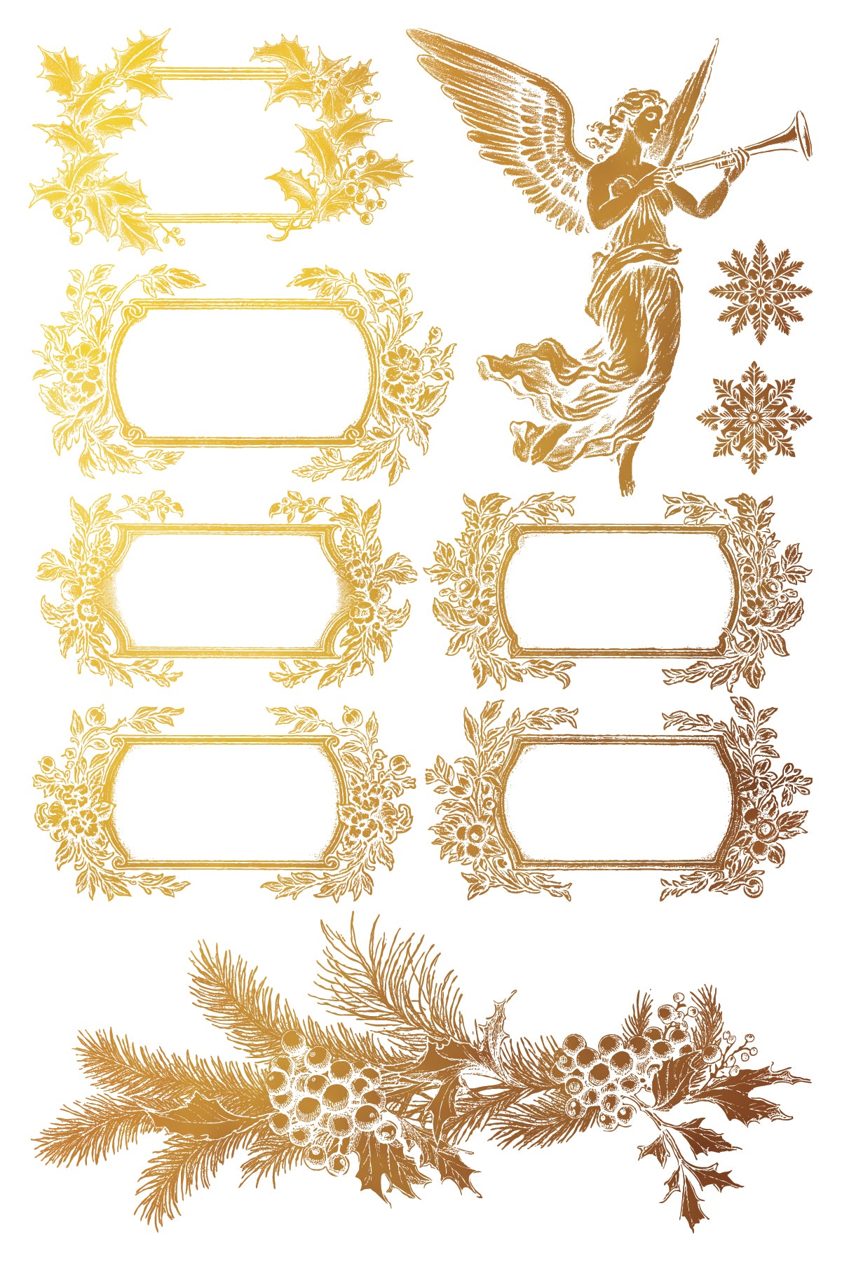 IOD - Gilded Tinsel Transfer (8"x12" pad - 8 Sheets) *NEW* 2024 Holiday Release *Limited Edition*