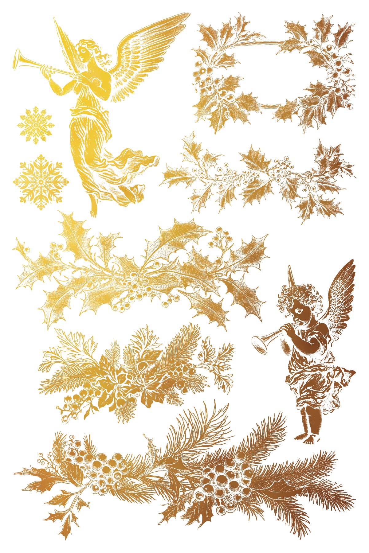 IOD - Gilded Tinsel Transfer (8"x12" pad - 8 Sheets) *NEW* 2024 Holiday Release *Limited Edition*