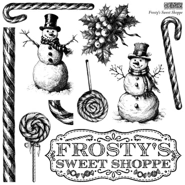 IOD - Frosty's Sweet Shoppe Stamp - (12"x12") 2024 Holiday Release - Limited Edition