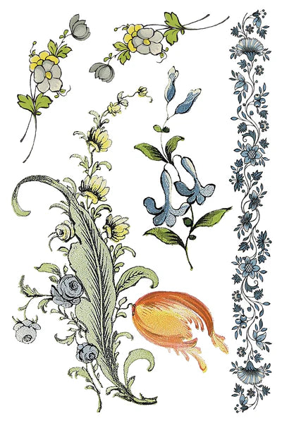 IOD - Fairytale Floral Transfer (8 pages 8″X12″)