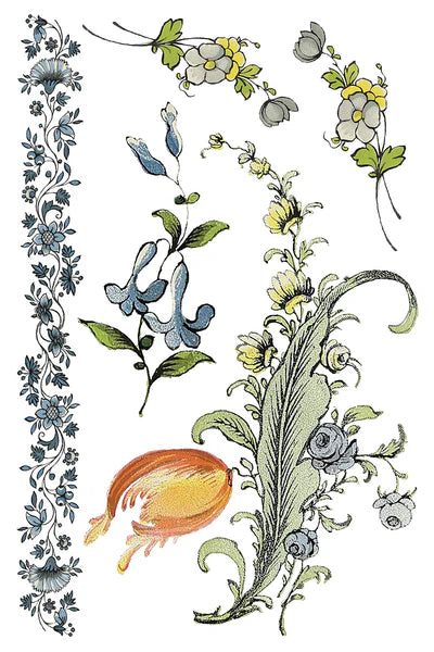 IOD - Fairytale Floral Transfer (8 pages 8″X12″)