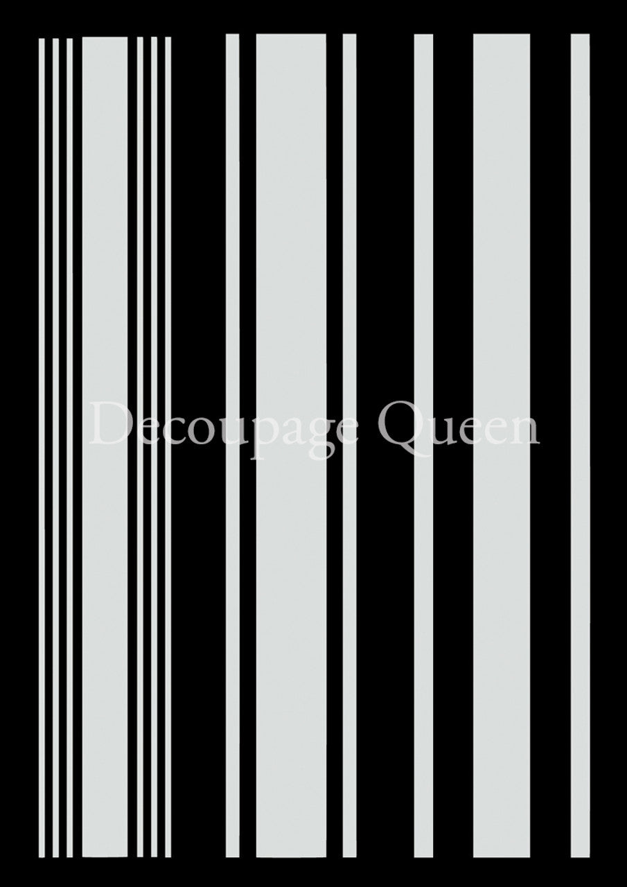 Decoupage Queen - Grain Sack Stripes (Stencil)