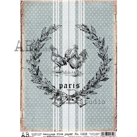 AB Studio - Farmhouse Paris Chicken Grain Sack