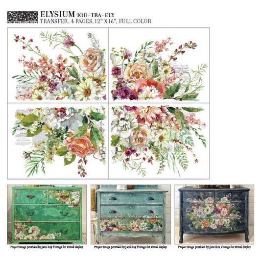 IOD - Elysium Transfer (12″X16″ Pad- 4 Sheets)