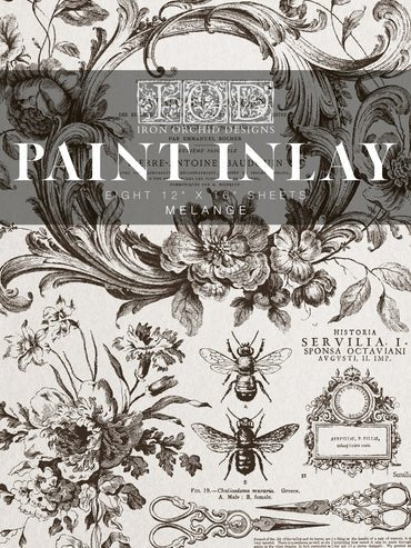 IOD - Melange Paint Inlay (12"x16" 8 sheet pad) 2023 Release *Limited Edition*