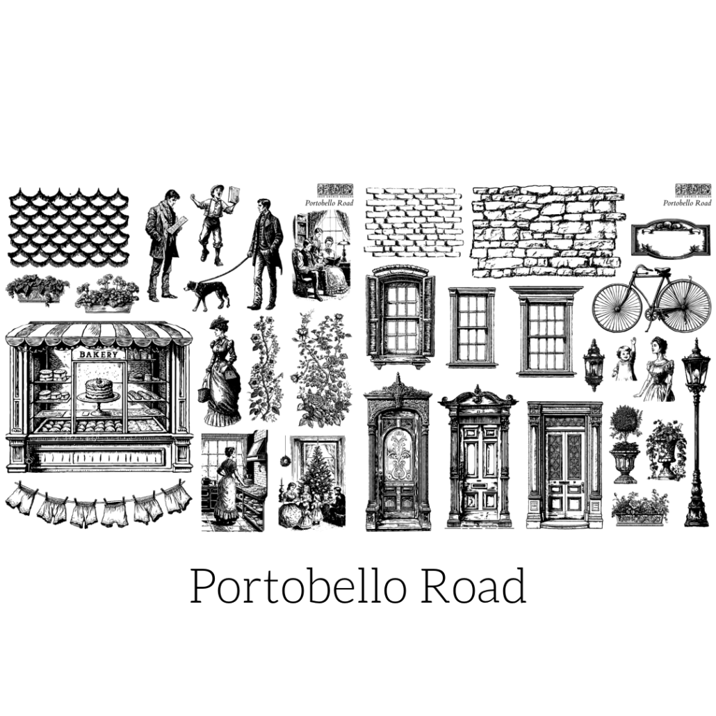 IOD - Portobello Road Stamps - 2 Sheets (12"x12") 2023 Christmas Release