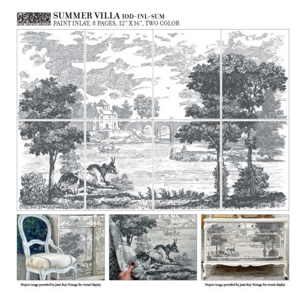 IOD - Summer Villa Paint Inlay (12"x16" 8 sheet pad) *Limited Edition*